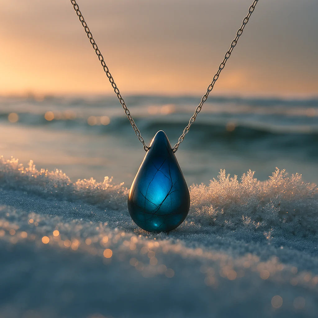 Collana Lacrima della sirena blue