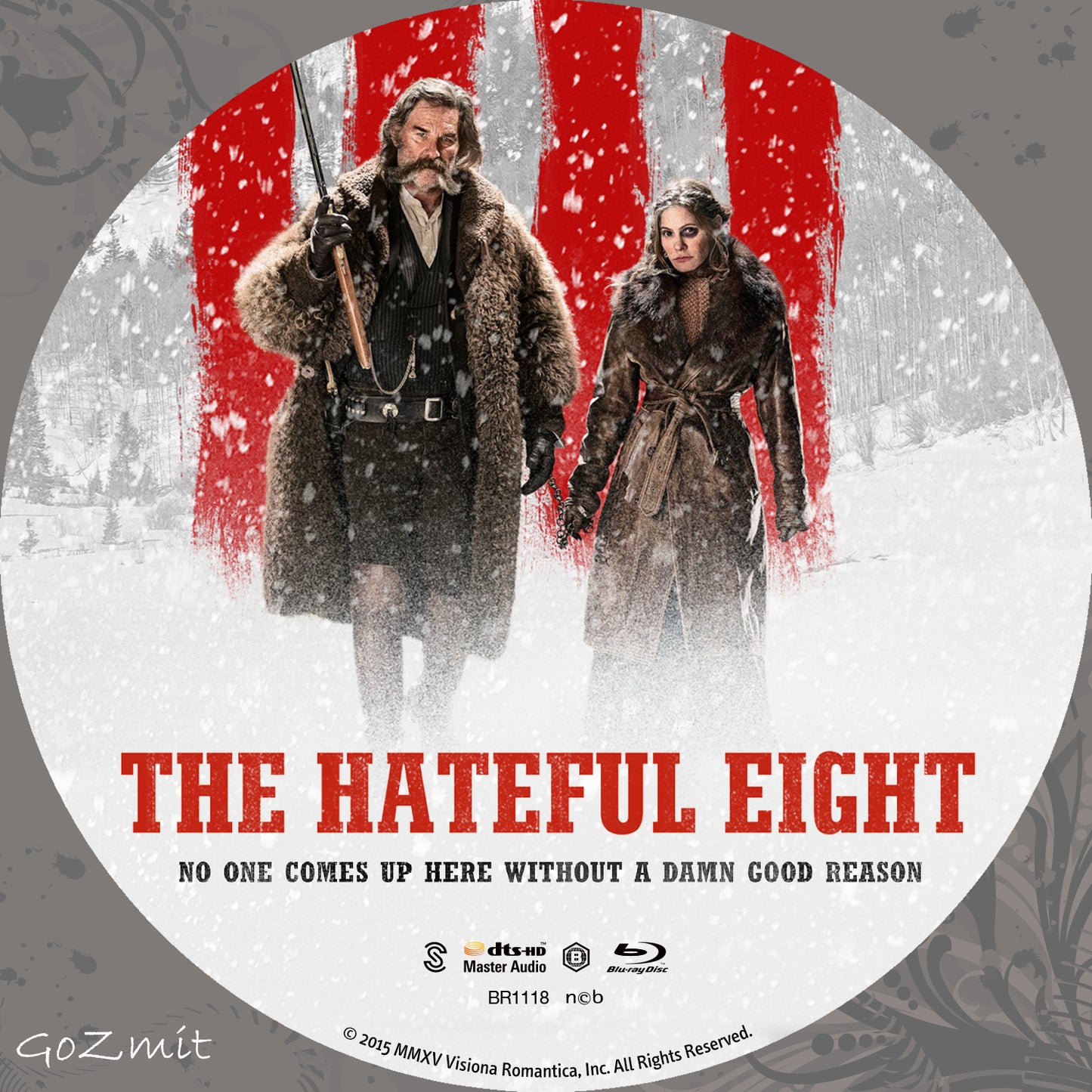 Copertina CD Blu-ray di The Hateful Eight con Jennifer Jason Leigh e Kurt Russell