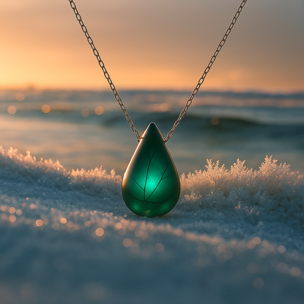 Collana Lacrima della sirena green