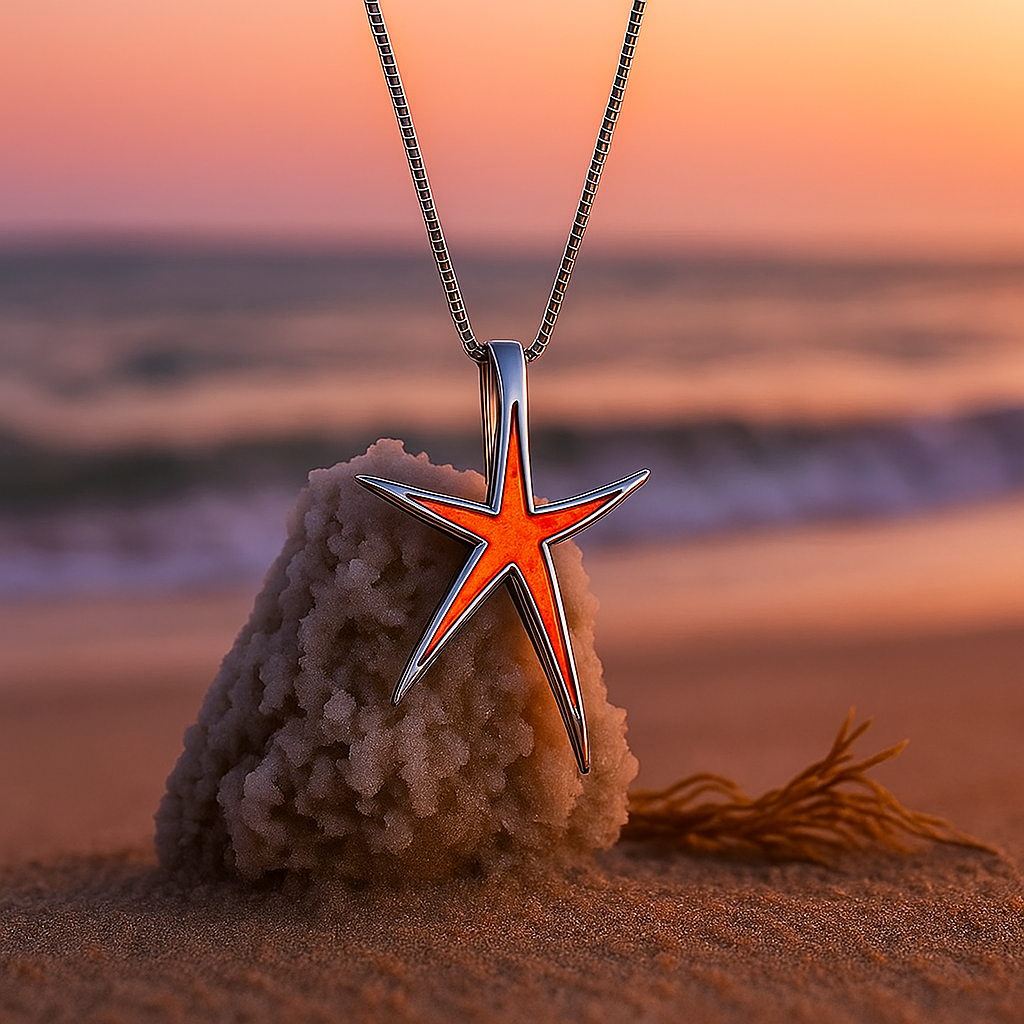 Collana Stella Marina orange