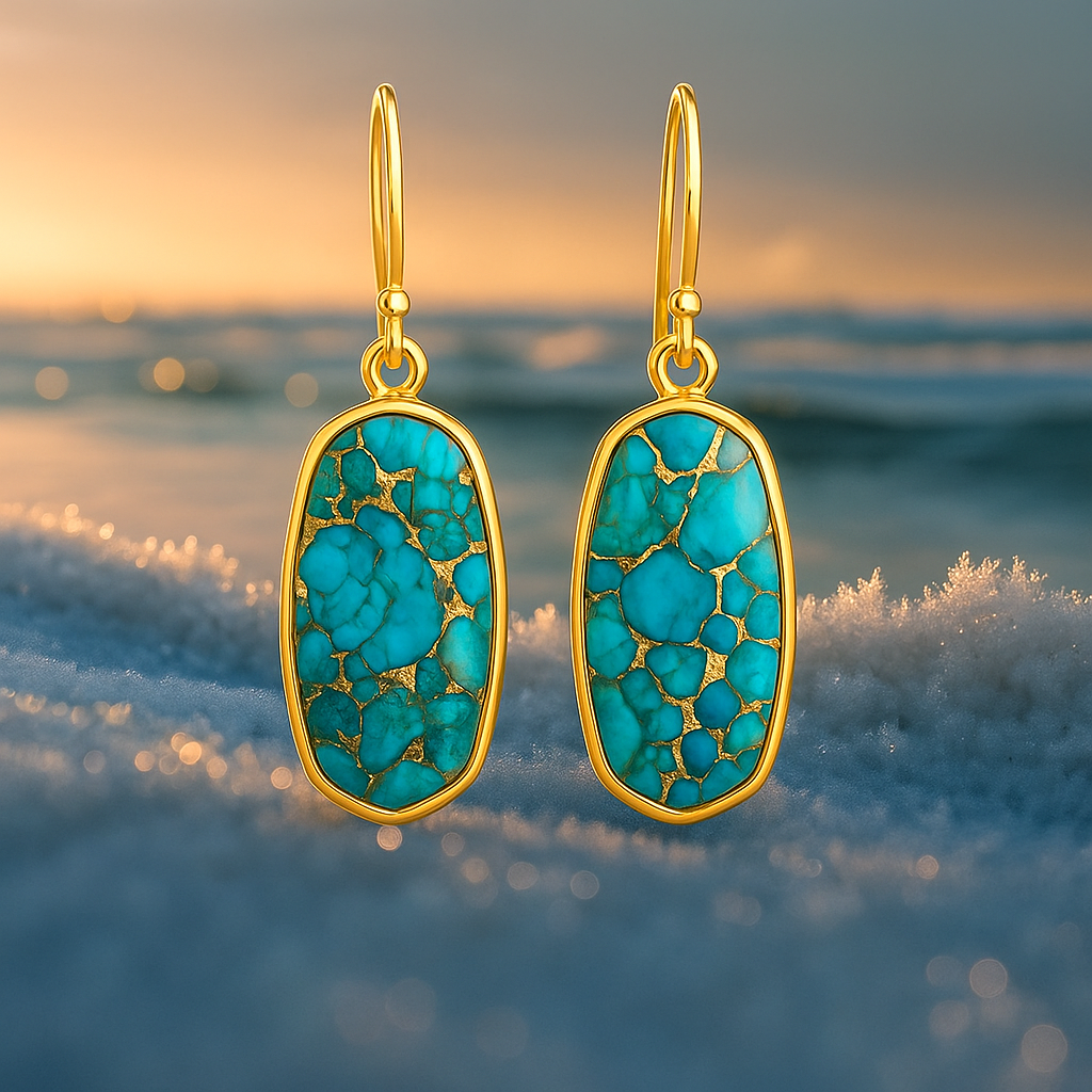 Orecchini Onde di Turchese (Antonio)