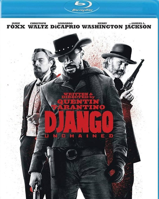 Copertina Blu-ray di Django Unchained di Quentin Tarantino con Jamie Foxx, Leonardo DiCaprio e Christoph Waltz 