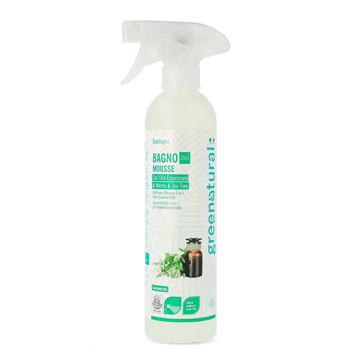 Detergente per il bagno Greenatural Bagno Mousse 2 in 1 (Antonio)