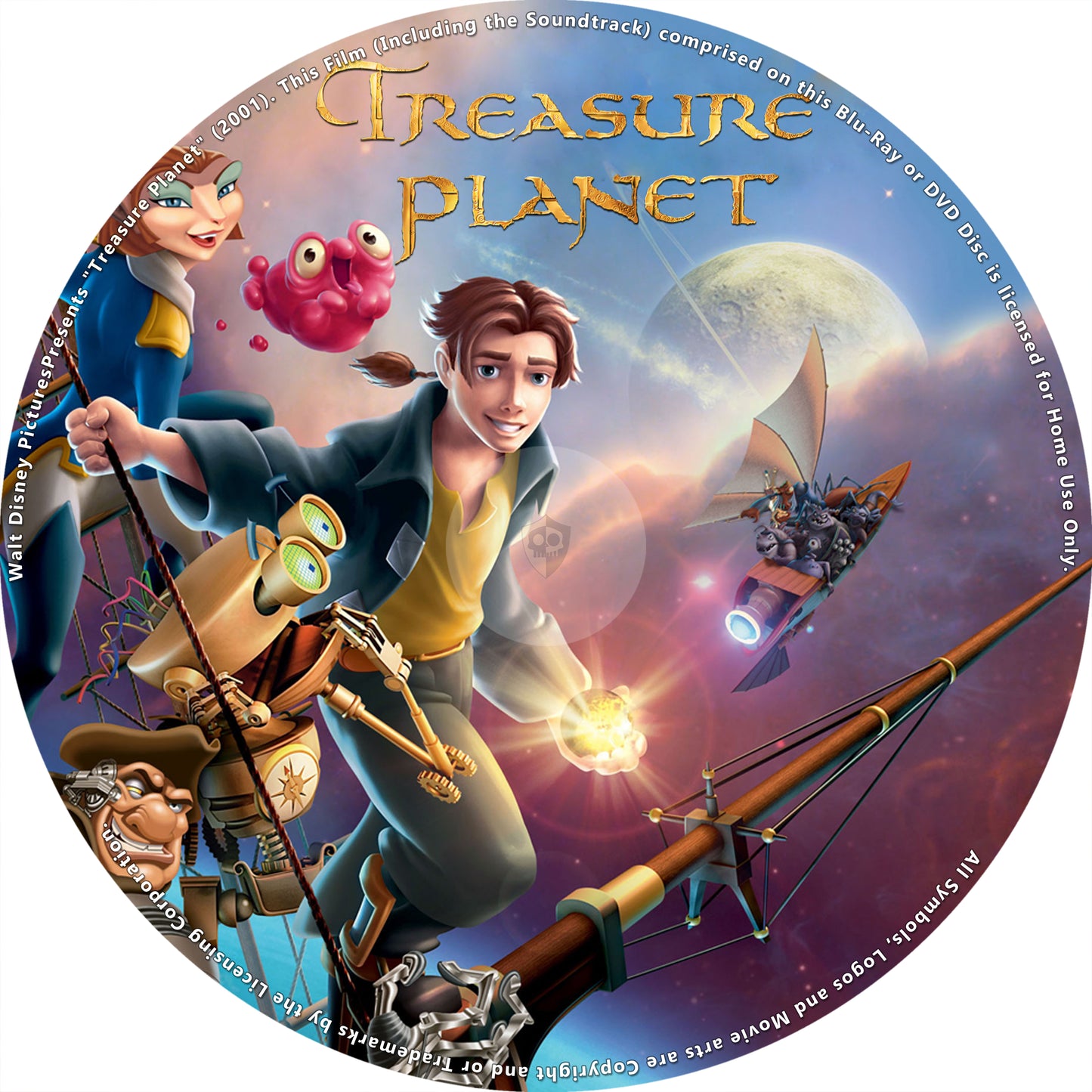 Copertina CD Blu-ray de Il Pianeta del Tesoro, film d’animazione Disney fantascientifico